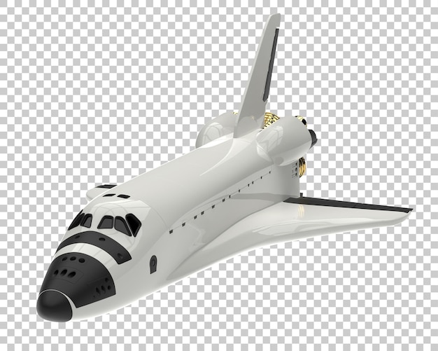 PSD navio espacial isolado em fundo transparente ilustração de renderização 3d