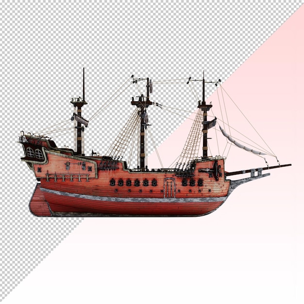 Navio pirata isolado