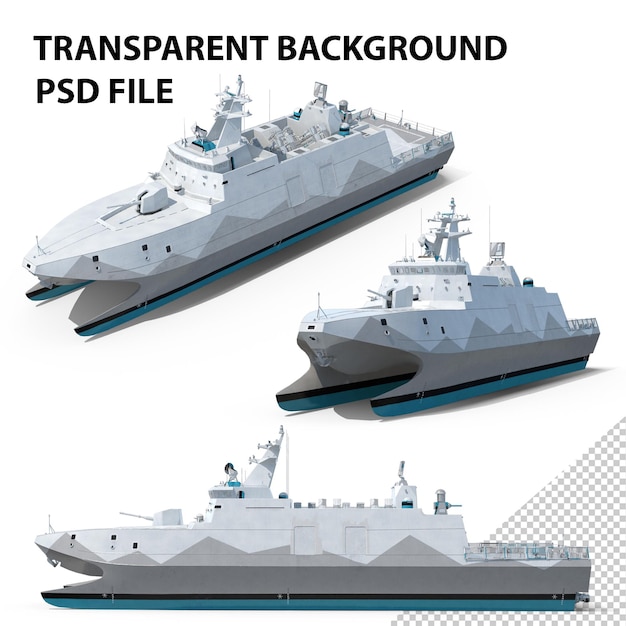 PSD navire corvette furtif png