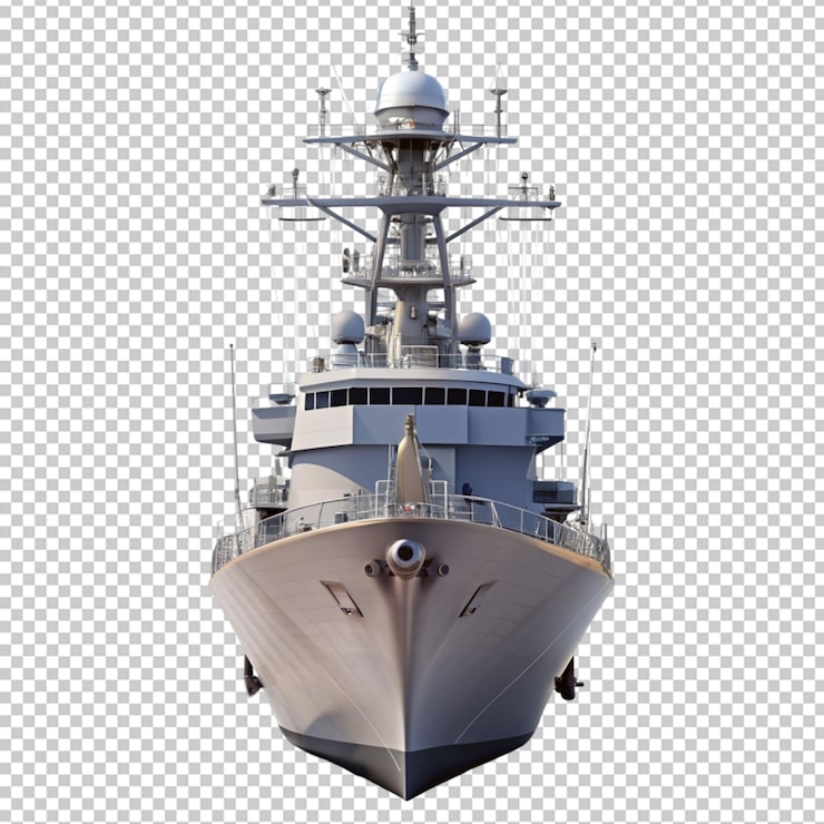 PSD navire de mission littorale sur un fond transparent