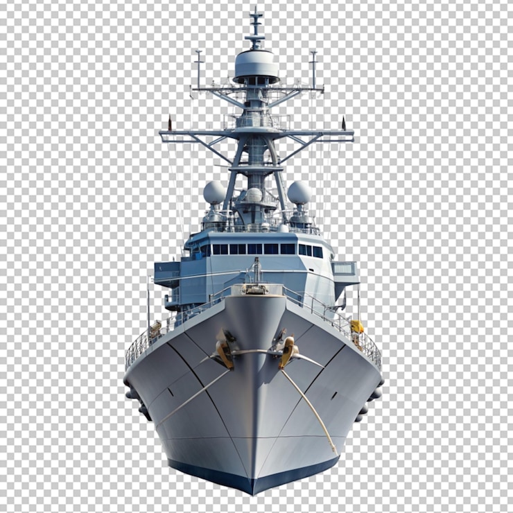 PSD navire de mission littorale sur un fond transparent