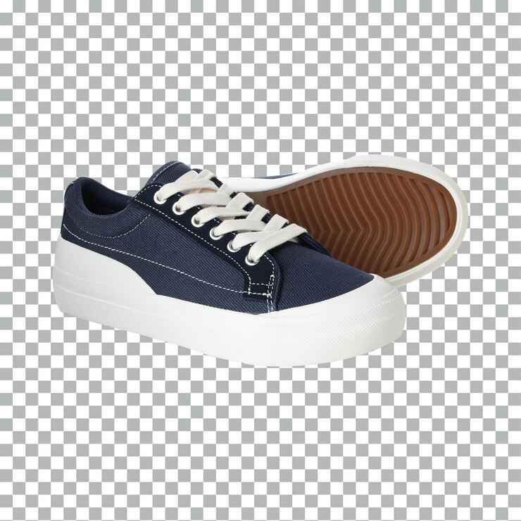 PSD navy blue canvas sneakers