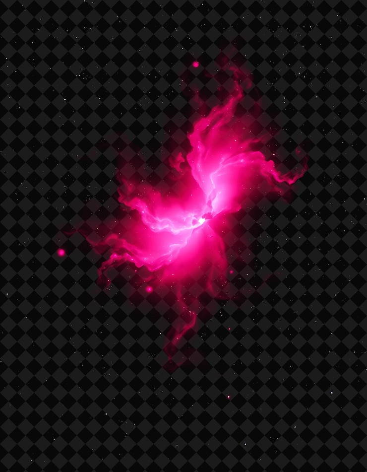 PSD la nebulosa espectral cerise envuelta en un resplandor enigmático evoca un sentido del misterio y la maravilla de la