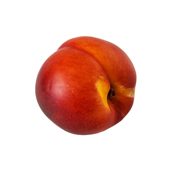 Nectarine isolé sur fond blanc