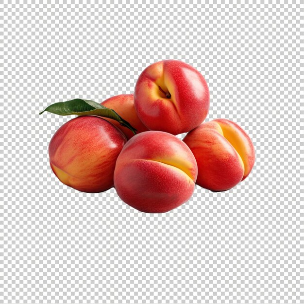 PSD nectarines sur psd arrière-plan transparent fruits et légumes exotiques