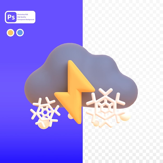 Neige En Rendu 3d Pour La Présentation Web D'actifs Graphiques Ou Autre