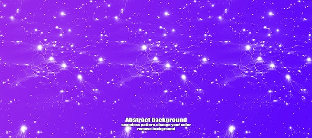 Nekonečná abstraktní textura blesků a hvězd s izolovaným barevným pozadím