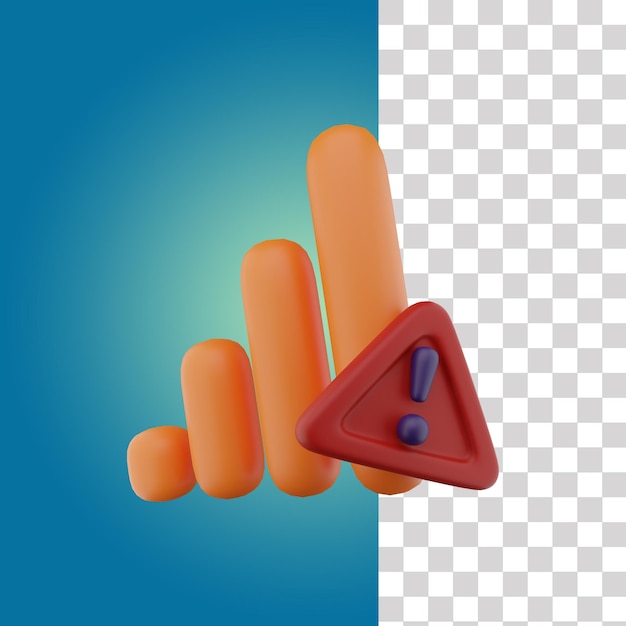 Nenhum Ícone 3D de Rede