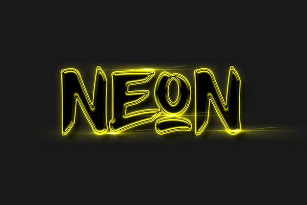 Neon-3d-texteffekt