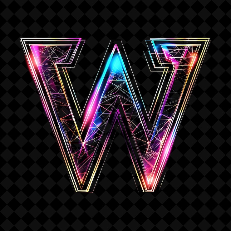 PSD neon alfabeto y números colección png glowing typography elemento de diseño para arte gráfico moderno