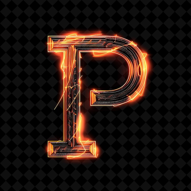 PSD neon alfabeto y números colección png glowing typography elemento de diseño para arte gráfico moderno