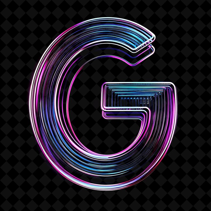 PSD neon alfabeto y números colección png glowing typography elemento de diseño para arte gráfico moderno