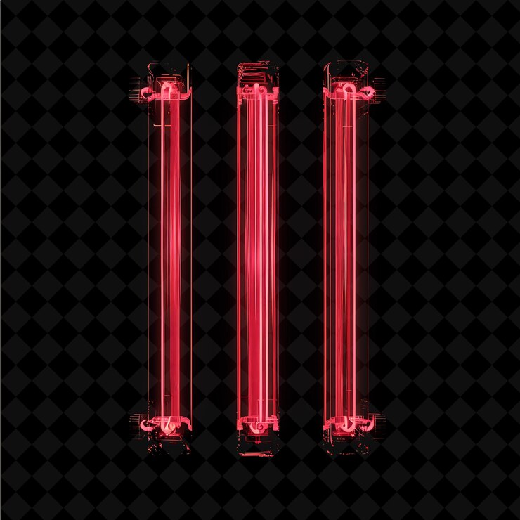 PSD neon alfabeto y números colección png glowing typography elemento de diseño para arte gráfico moderno