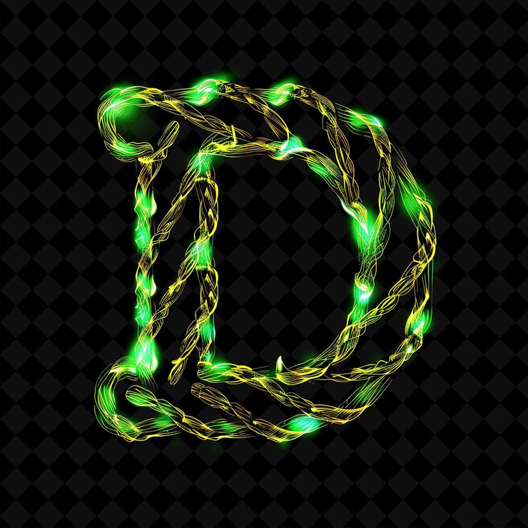 PSD neon alfabeto y números colección png glowing typography elemento de diseño para arte gráfico moderno