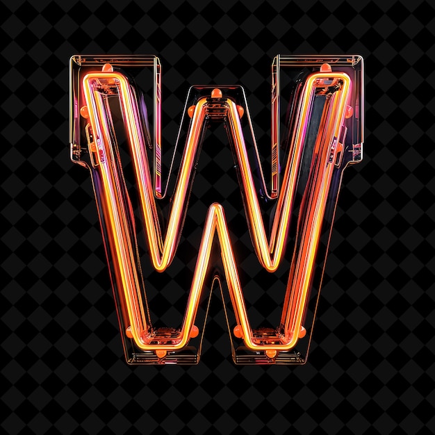 Neon Alphabet and Numbers PNG Collection Glowing Typography Elemento di progettazione per l'arte grafica moderna