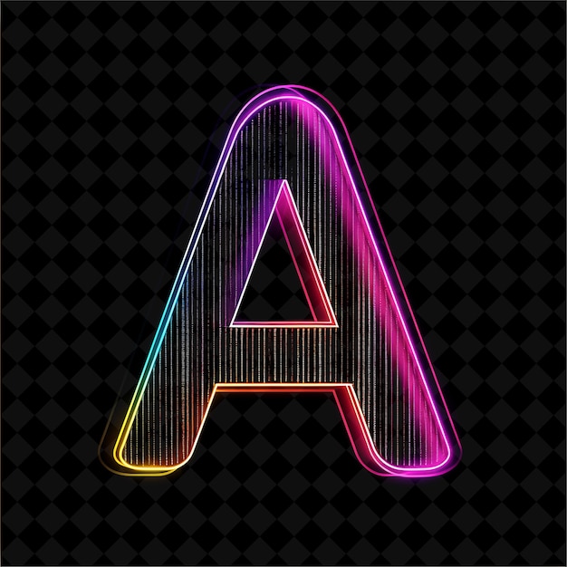 PSD neon-alphabet und zahlen png-sammlung glühende typografie designelement für moderne grafik