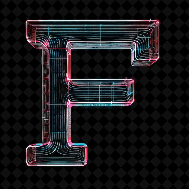 PSD neon-alphabet und zahlen png-sammlung glühende typografie designelement für moderne grafik