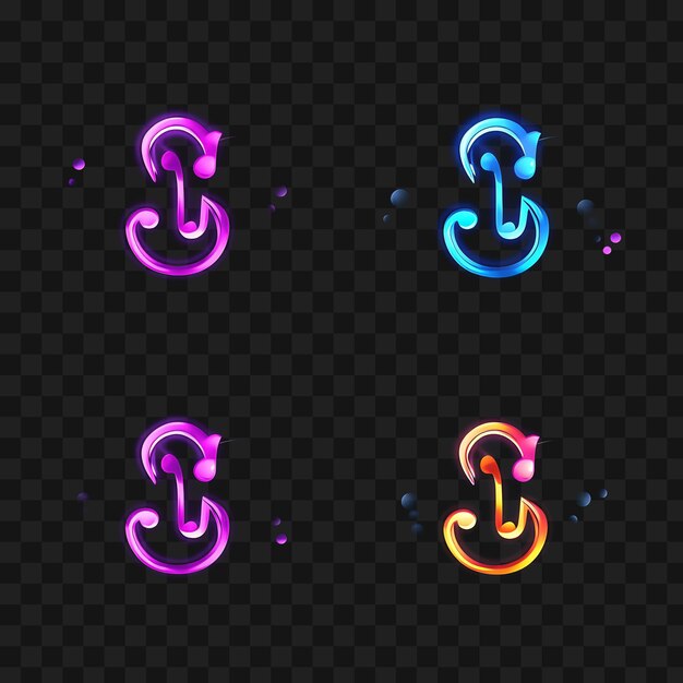 PSD neon expressive emoji stickers emoções diversas e 4k 300pdi designs arquivo psd clipart transparente