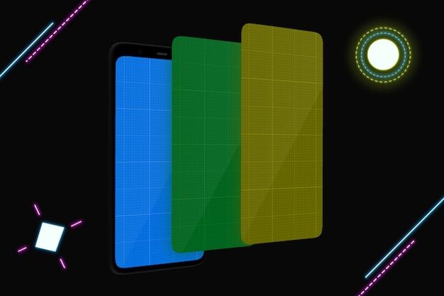 Neon Mobile Mockup