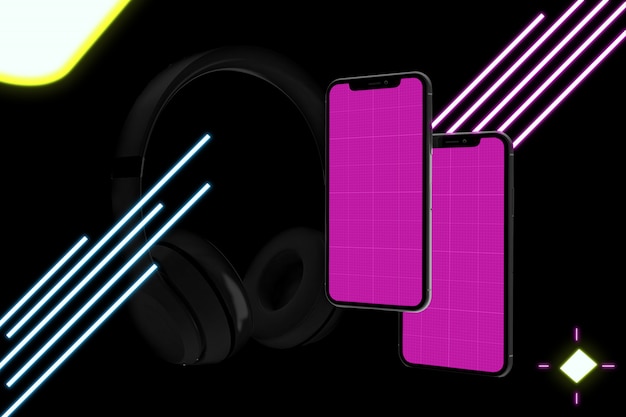 Neon phone music