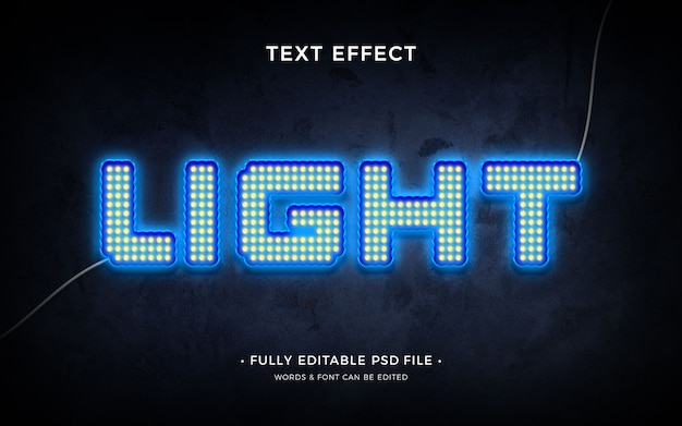 PSD neon-text-effekt