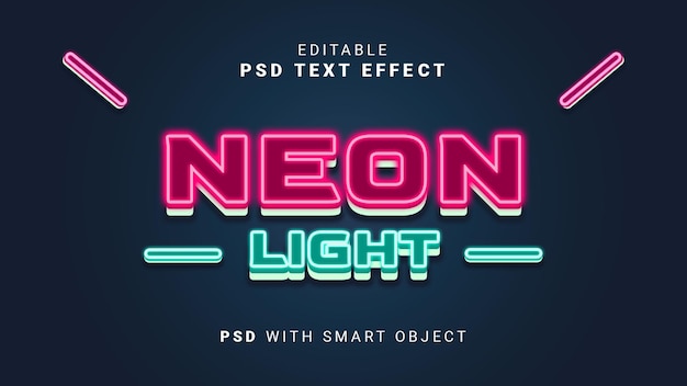 Neonglühlicht-Texteffekt