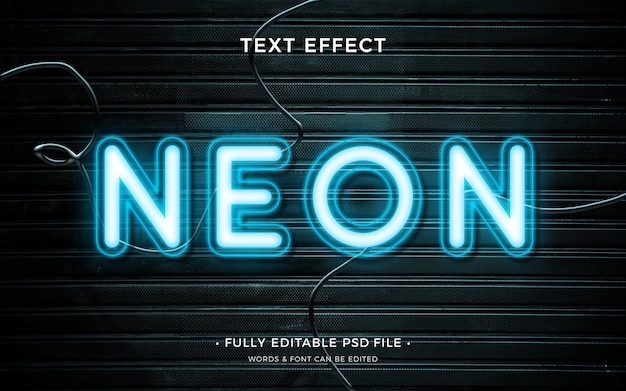 Neonlicht-Texteffekt