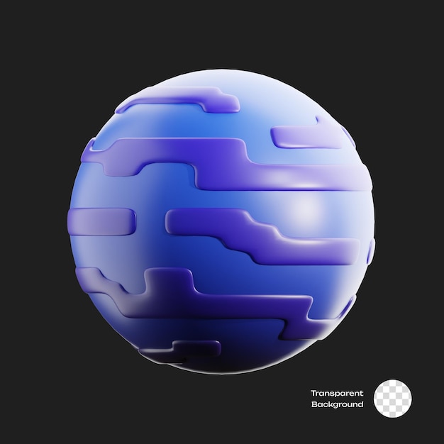 Neptune Planet 3D Icon