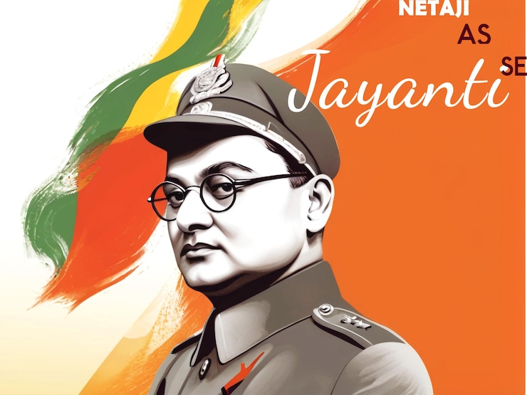 PSD netaji subhas chandra bose jayanti begrüßungsdesign