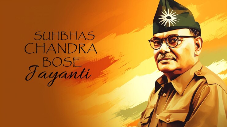 PSD netaji subhas chandra bose jayanti la conception de la félicitations est terminée.