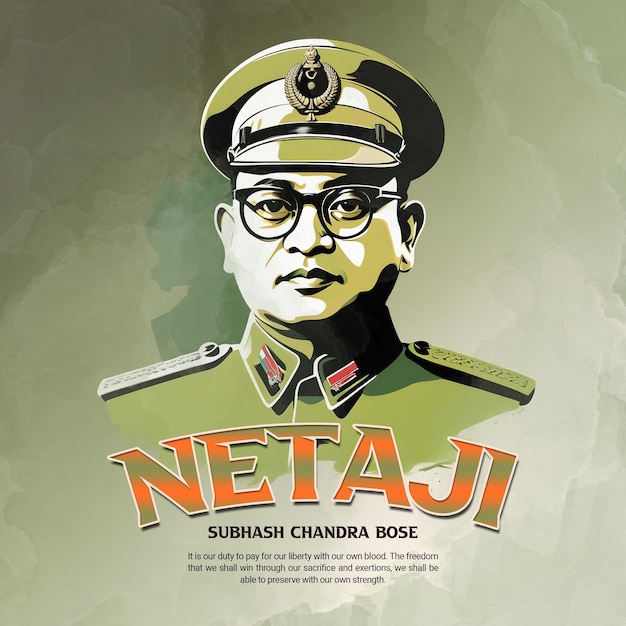 Netaji Subhas Chandra Bose en las redes sociales