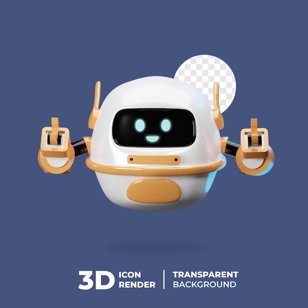 Netter Charakter des Roboters 3D