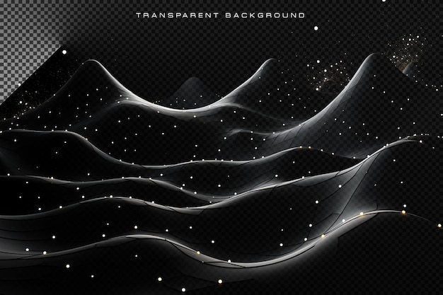 networking pattern in transparent background