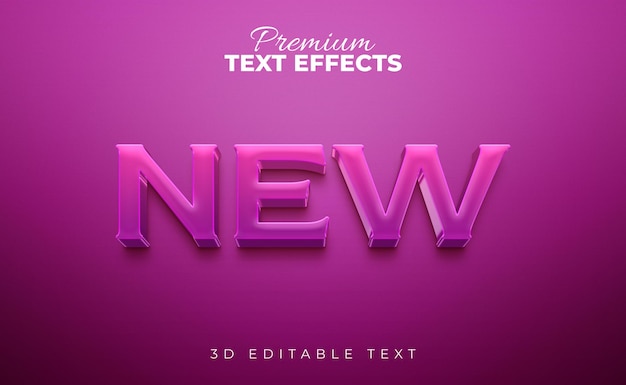 Neu eingetroffener 3d-text-effektstil