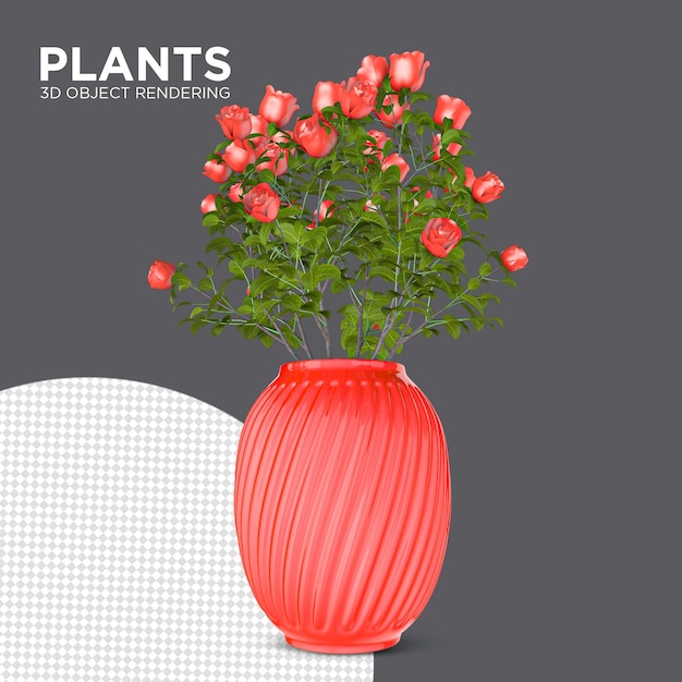 Neue Pflanze Zimmerpflanzen 3D-Rendering