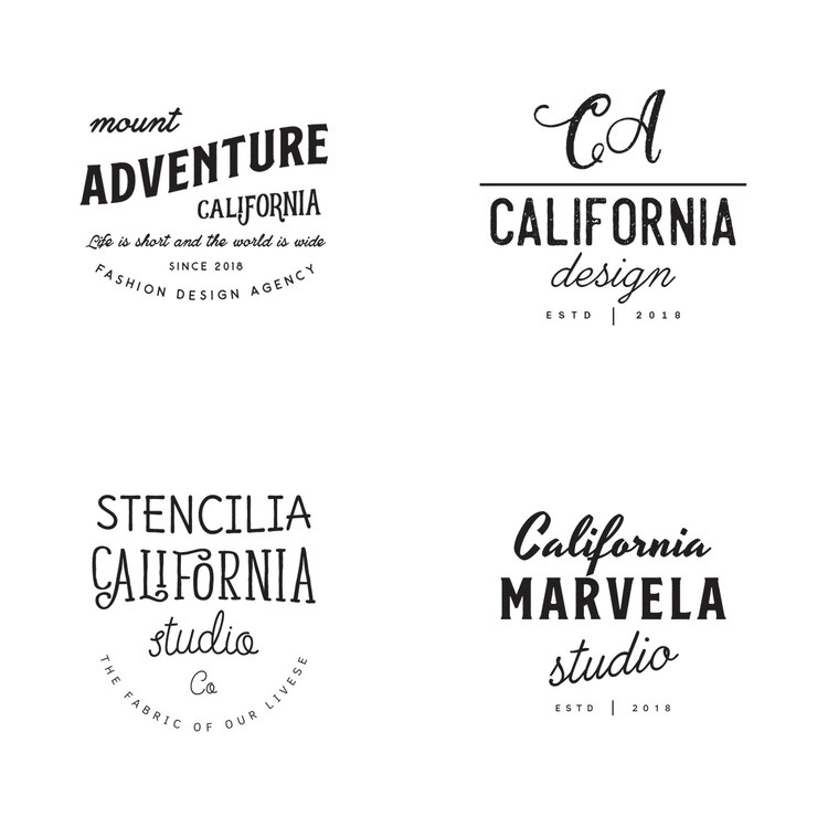 PSD neue vintage-abzeichen und logos psd