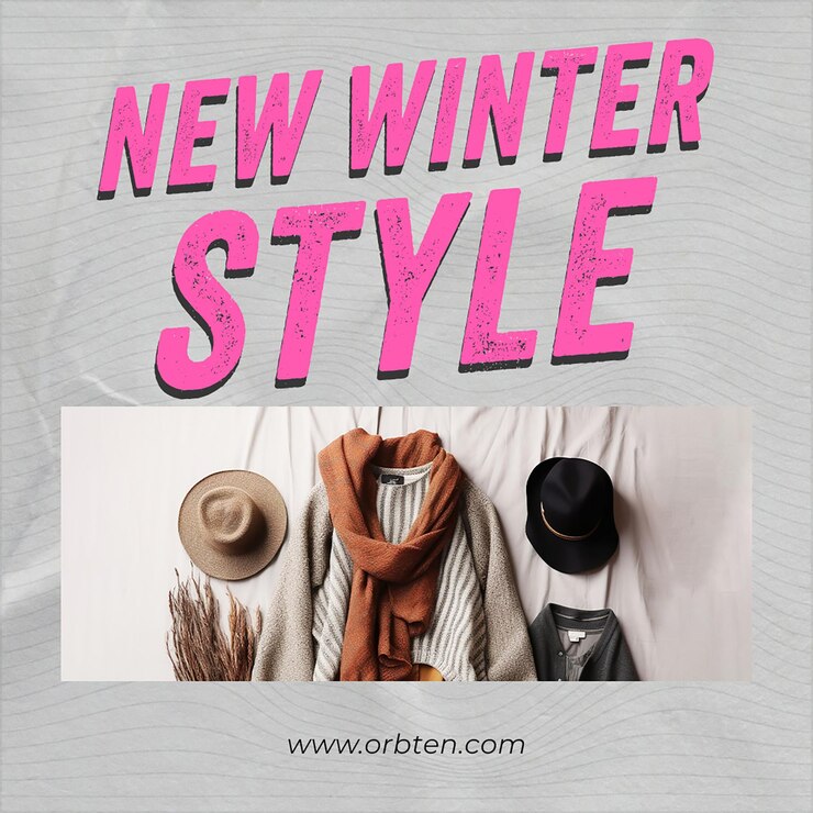 PSD neue winter-stil-verkauf instagram post-design-vorlage