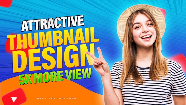 neues leuchtendes YouTube-Thumbnail-Design