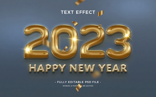 Neujahrs-Text-Effekt