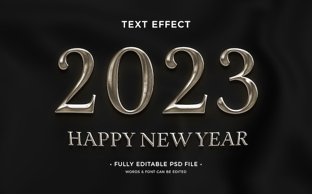 Neujahrs-Text-Effekt