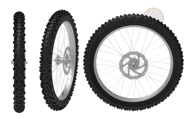 PSD neumático de moto fondo aislado