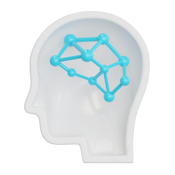 PSD en las neuronas del cerebro icon 3d