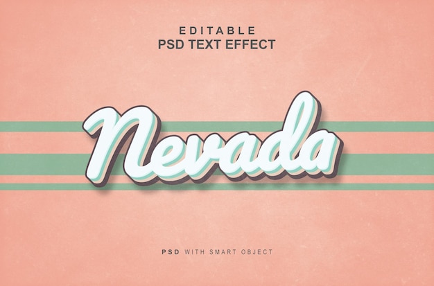 Nevada-retro-texto-efecto