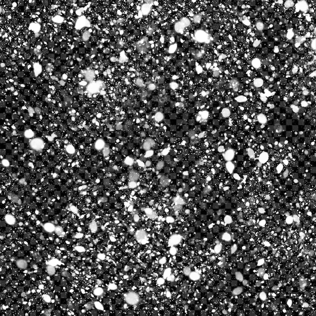 Neve a cair sobre um fundo transparente