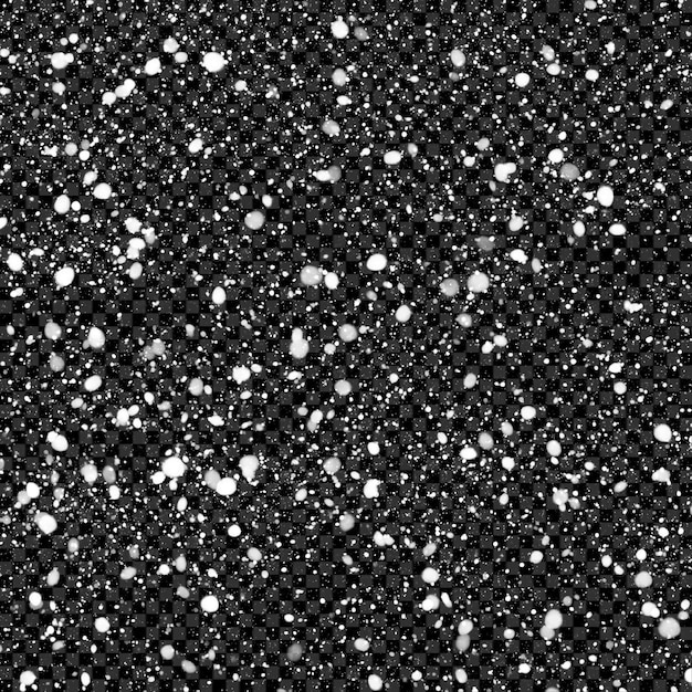 Neve a cair sobre um fundo transparente