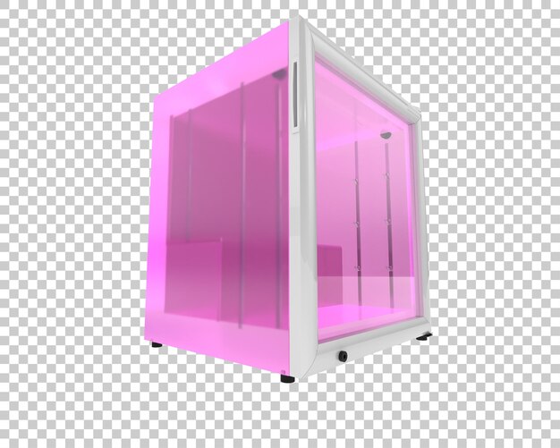 PSD nevera aislada sobre fondo transparente ilustración de renderizado 3d