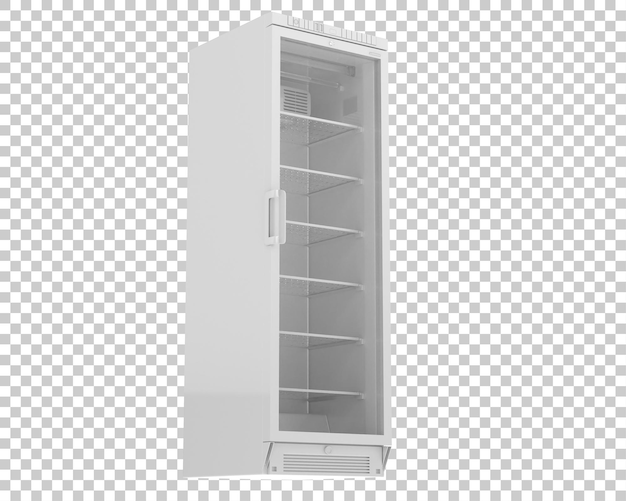 Nevera aislada sobre fondo transparente ilustración de renderizado 3d