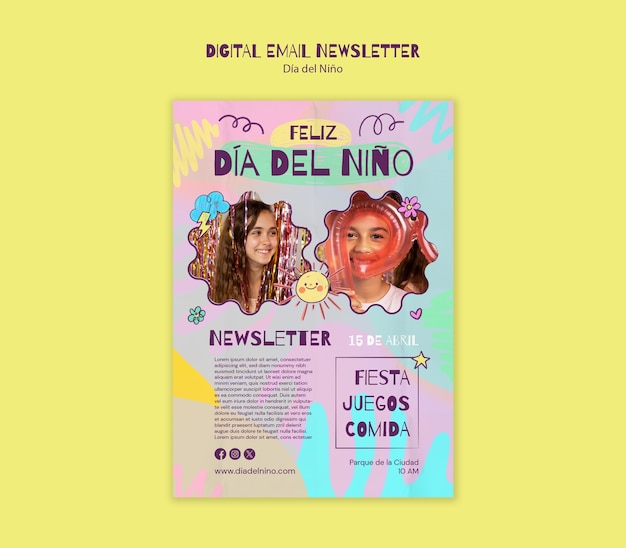 Newsletter digitale per la celebrazione del Dia del Nino