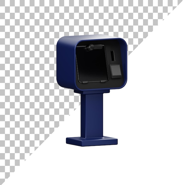 Newspaper Machine 3D Illustration