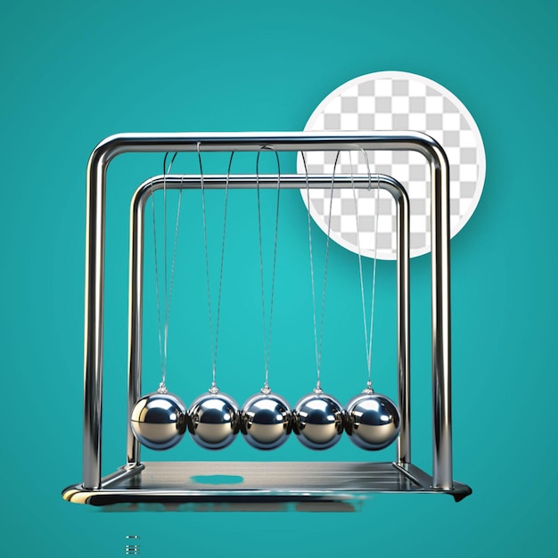 Newton39s Cradle Est Inactif Pendule Blanc